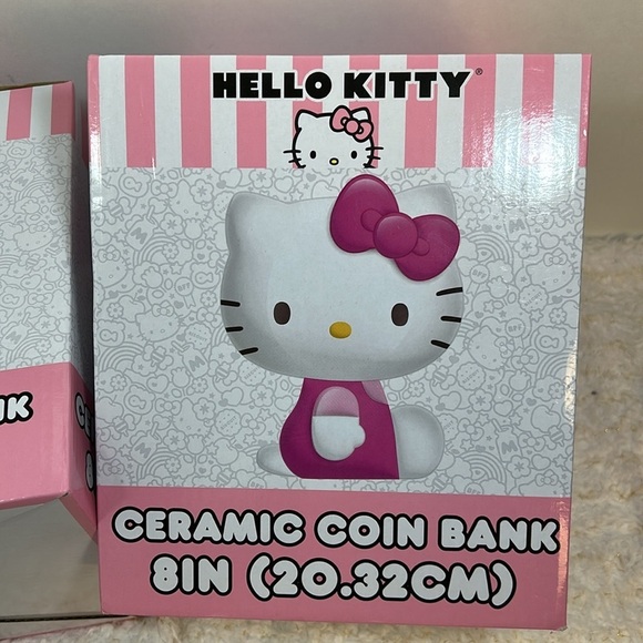 Sanrio Hello Kitty Ceramic Coin Bank Kidcore Retro Y2K 90’s Seated - Picture 9 of 13